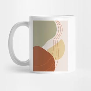 Mid Century Modern, Abstract Shapes Illustration 5.2 Mug